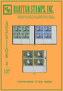 Catalogue of stamp auction #107