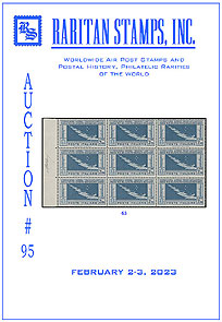 Catalogue of stamp auction